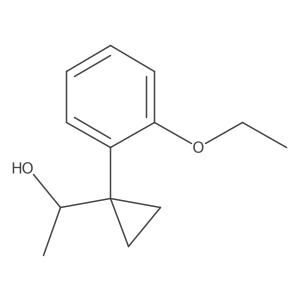 1-[1-(2-Ethoxyphenyl)cyclopropyl]ethan-1-ol结构式