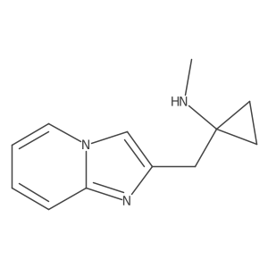1-({imidazo[1,2-a]pyridin-2-yl}methyl)-N-methylcyclopropan-1-amine Structure