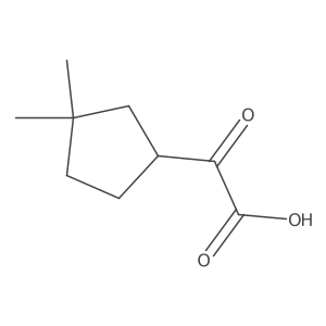 2-(3,3-Dimethylcyclopentyl)-2-oxoacetic acid Structure