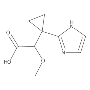 2-[1-(1H-imidazol-2-yl)cyclopropyl]-2-methoxyacetic acid结构式