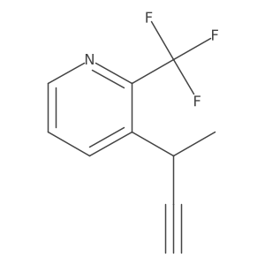 3-(But-3-yn-2-yl)-2-(trifluoromethyl)pyridine Structure