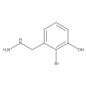 2-Bromo-3-(hydrazinylmethyl)phenol Structure