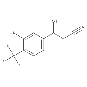 3-[3-Chloro-4-(trifluoromethyl)phenyl]-3-hydroxypropanenitrile Structure