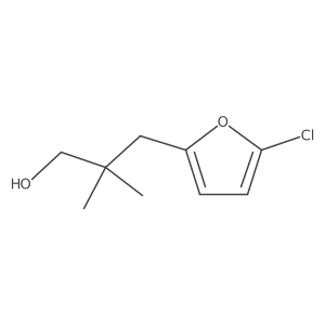 3-(5-Chlorofuran-2-yl)-2,2-dimethylpropan-1-ol结构式