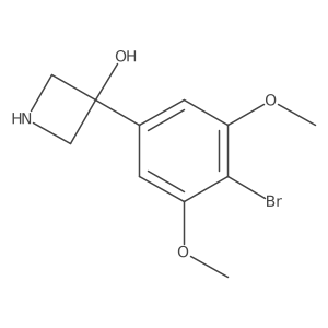 3-(4-Bromo-3,5-dimethoxyphenyl)azetidin-3-ol Structure