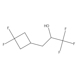 3-(3,3-Difluorocyclobutyl)-1,1,1-trifluoropropan-2-ol Structure