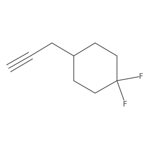 1,1-Difluoro-4-(prop-2-yn-1-yl)cyclohexane结构式