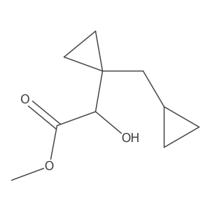 Methyl 2-[1-(cyclopropylmethyl)cyclopropyl]-2-hydroxyacetate结构式