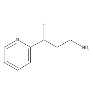 3-Fluoro-3-(pyridin-2-yl)propan-1-amine结构式