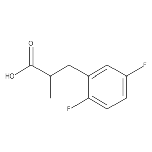 (2R)-3-(2,5-Difluorophenyl)-2-methylpropanoic acid Structure