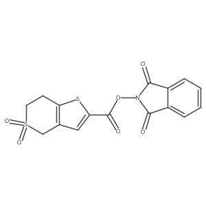 1,3-dioxo-2,3-dihydro-1H-isoindol-2-yl 5,5-dioxo-4H,6H,7H-5lambda6-thieno[3,2-c]thiopyran-2-carboxylate Structure