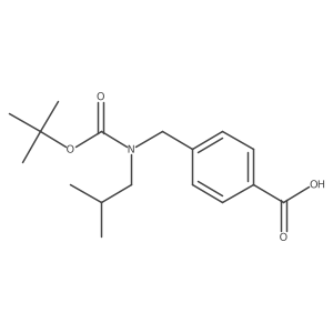4-[(tert-Butoxycarbonylisobutylamino)-methyl]-benzoic acid结构式