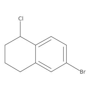 1-Chloro-6-bromo-1,2,3,4-tetrahydronapthalene Structure