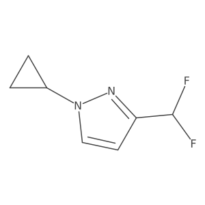1-Cyclopropyl-3-(difluoromethyl)-1H-pyrazole Structure
