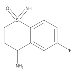 4-amino-6-fluoro-1-imino-3,4-dihydro-2H-1lambda6-benzothiopyran-1-one结构式