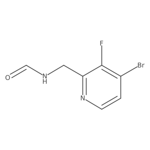 N-((4-bromo-3-fluoropyridin-2-yl)methyl)formamide结构式