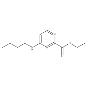Ethyl 4-(butylamino)pyrimidine-2-carboxylate Structure