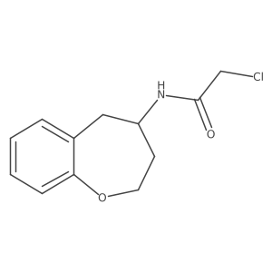 2-Chloro-N-(2,3,4,5-tetrahydro-1-benzoxepin-4-yl)acetamide结构式