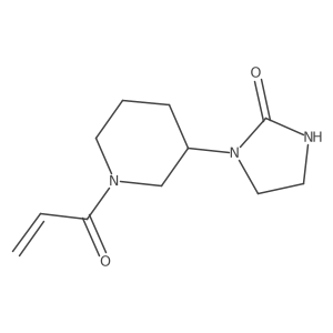 1-[1-(Prop-2-enoyl)piperidin-3-yl]imidazolidin-2-one结构式