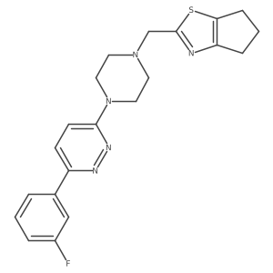 3-[4-({4H,5H,6H-cyclopenta[d][1,3]thiazol-2-yl}methyl)piperazin-1-yl]-6-(3-fluorophenyl)pyridazine Structure