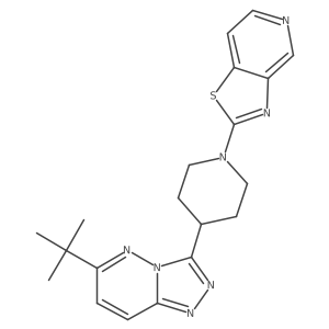 4-{6-Tert-butyl-[1,2,4]triazolo[4,3-b]pyridazin-3-yl}-1-{[1,3]thiazolo[4,5-c]pyridin-2-yl}piperidine Structure