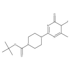 tert-butyl 4-(5-fluoro-4-methyl-6-oxo-5H-pyrimidin-2-yl)piperazine-1-carboxylate Structure