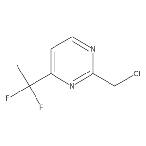 2-(Chloromethyl)-4-(1,1-difluoroethyl)pyrimidine Structure
