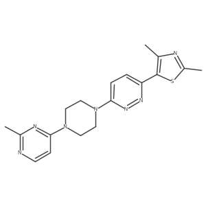 3-(2,4-Dimethyl-1,3-thiazol-5-yl)-6-[4-(2-methylpyrimidin-4-yl)piperazin-1-yl]pyridazine Structure