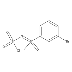 (3-Bromophenyl)[(chlorosulfonyl)imino]methyl-lambda6-sulfanone Structure
