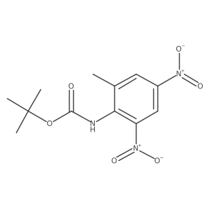 tert-butyl N-(2-methyl-4,6-dinitrophenyl)carbamate Structure