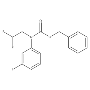 benzyl N-(2,2-difluoroethyl)-N-(3-iodophenyl)carbamate结构式