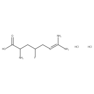 (2S,4S)-2-amino-5-carbamimidamido-4-fluoropentanoic acid dihydrochloride Structure