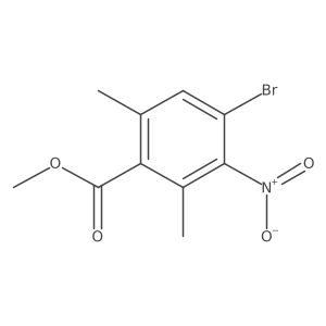 Methyl 4-bromo-2,6-dimethyl-3-nitrobenzoate结构式