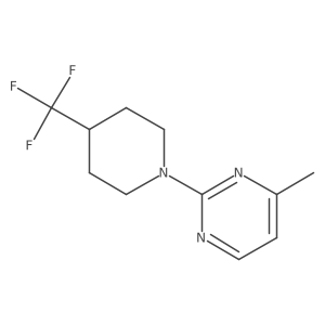 4-Methyl-2-[4-(trifluoromethyl)piperidin-1-yl]pyrimidine Structure