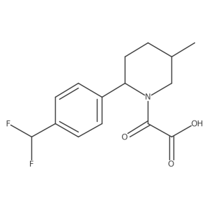 2-(2-(4-(Difluoromethyl)phenyl)-5-methylpiperidin-1-yl)-2-oxoacetic acid结构式