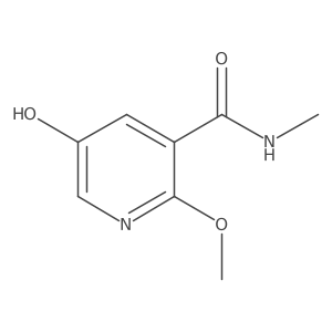5-Hydroxy-2-methoxy-N-methylnicotinamide结构式