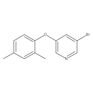 3-Bromo-5-(2,4-dimethylphenoxy)pyridine结构式