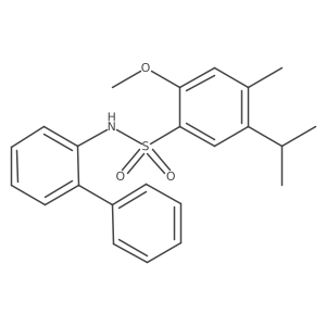 2-methoxy-4-methyl-N-(2-phenylphenyl)-5-propan-2-ylbenzenesulfonamide Structure