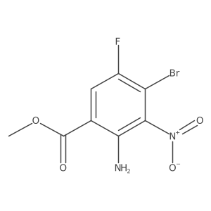 Methyl 2-amino-4-bromo-5-fluoro-3-nitrobenzoate Structure