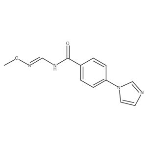 4-(1H-imidazol-1-yl)-N-[(methoxyimino)methyl]benzenecarboxamide Structure