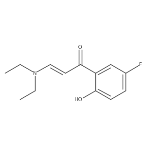(E)-3-(Diethylamino)-1-(5-fluoro-2-hydroxyphenyl)prop-2-en-1-one结构式
