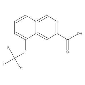 1-(Trifluoromethoxy)naphthalene-7-carboxylic acid Structure