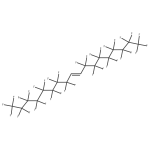 (9E)-1,1,1,2,2,3,3,4,4,5,5,6,6,7,7,8,8,11,11,12,12,13,13,14,14,15,15,16,16,17,17,18,18,18-Tetratriacontafluorooctadec-9-ene Structure