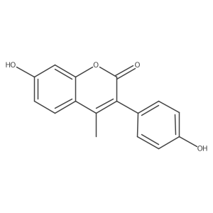 7-Hydroxy-3-(4-hydroxy-phenyl)-4-methyl-chromen-2-one Structure