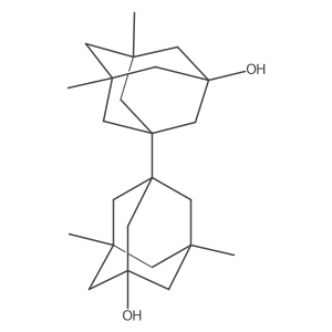 3-(3-hydroxy-5,7-dimethyl-1-adamantyl)-5,7-dimethyl-adamantan-1-ol结构式