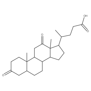 3,12-Diketo-5beta-cholanic acid结构式