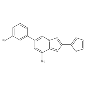 6-(3-Amino-phenyl)-2-furan-2-yl-[1,2,4]triazolo[1,5-a]pyrazin-8-ylamine Structure