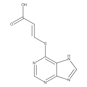 (Z)-3-((1H-Purin-6-yl)thio)acrylic acid Structure