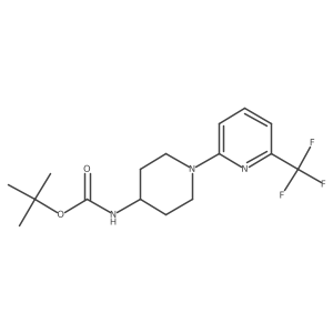 Tert-butyl (1-(6-(trifluoromethyl)pyridin-2-yl)piperidin-4-yl)carbamate Structure
