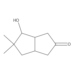 rel-(3aR,4S,6aS)-Hexahydro-4-hydroxy-5,5-dimethyl-2(1H)-pentalenone Structure